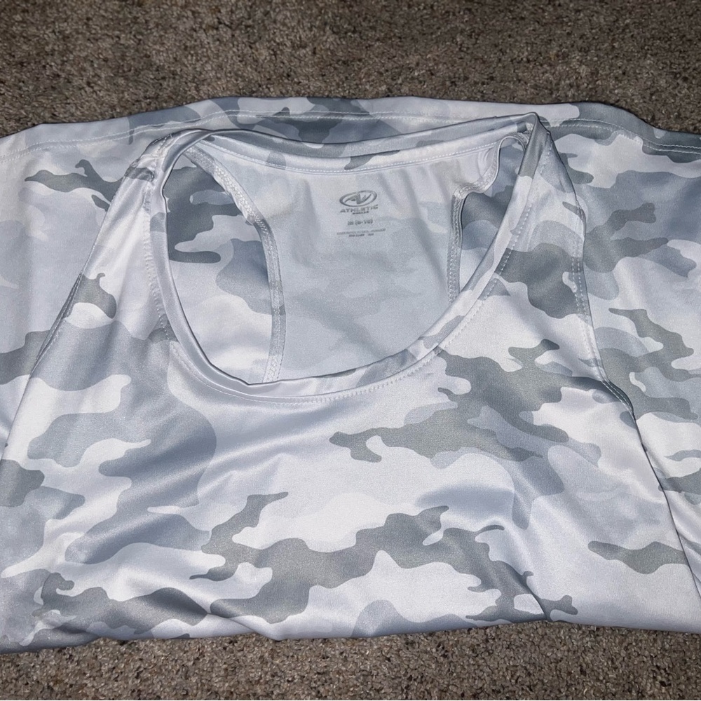Gray Camouflage Tank Top
